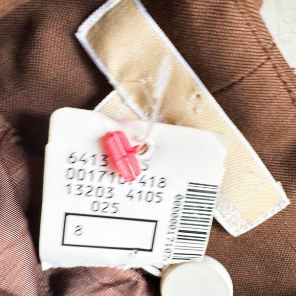 Michale Kors Made in Italy 2006 Raw Silk Beaded embroidered Bodycon Dress 8 - Picture 11 of 12